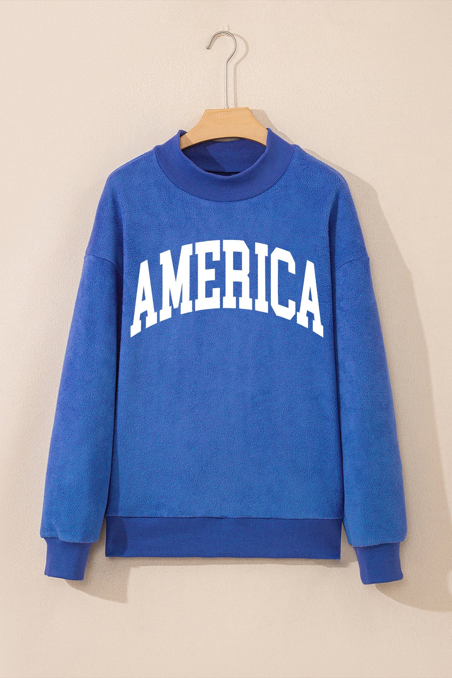 Blue Reversible America/USA Mock