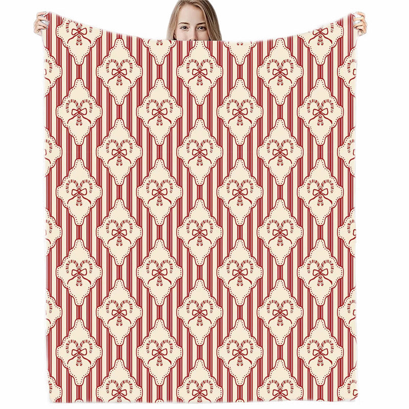 Striped Elegant CandyCane Blanket *Pre Order*