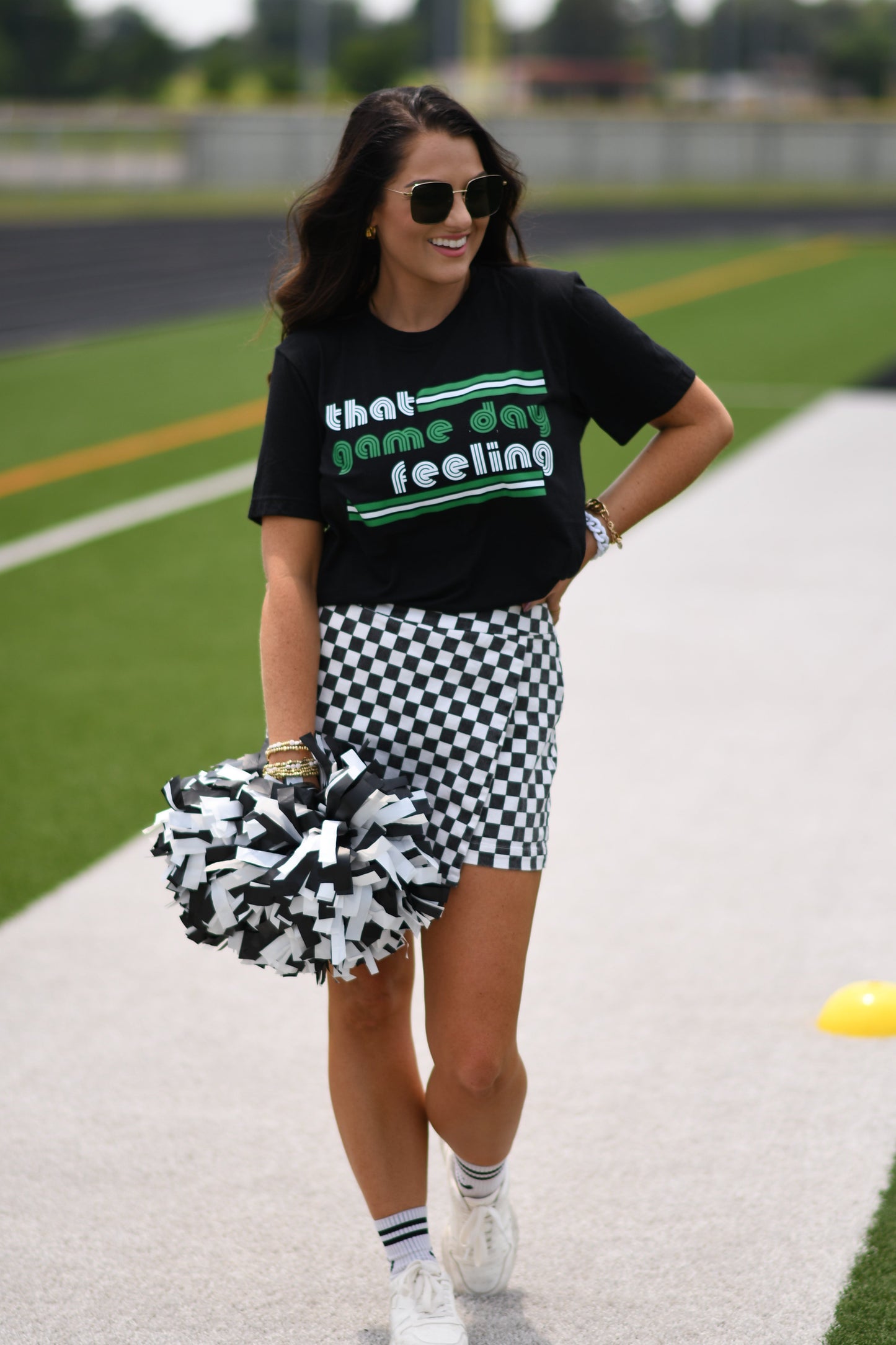 Green That Game Day Feeling Tee