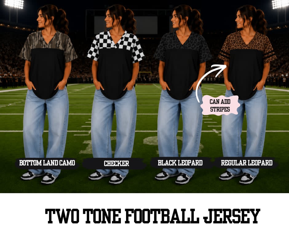 PREORDER: Custom Football Jersey (Front Logo) 7.20.26