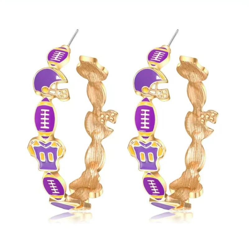 PREORDER: Game Day Hoop Earrings 7.27.26