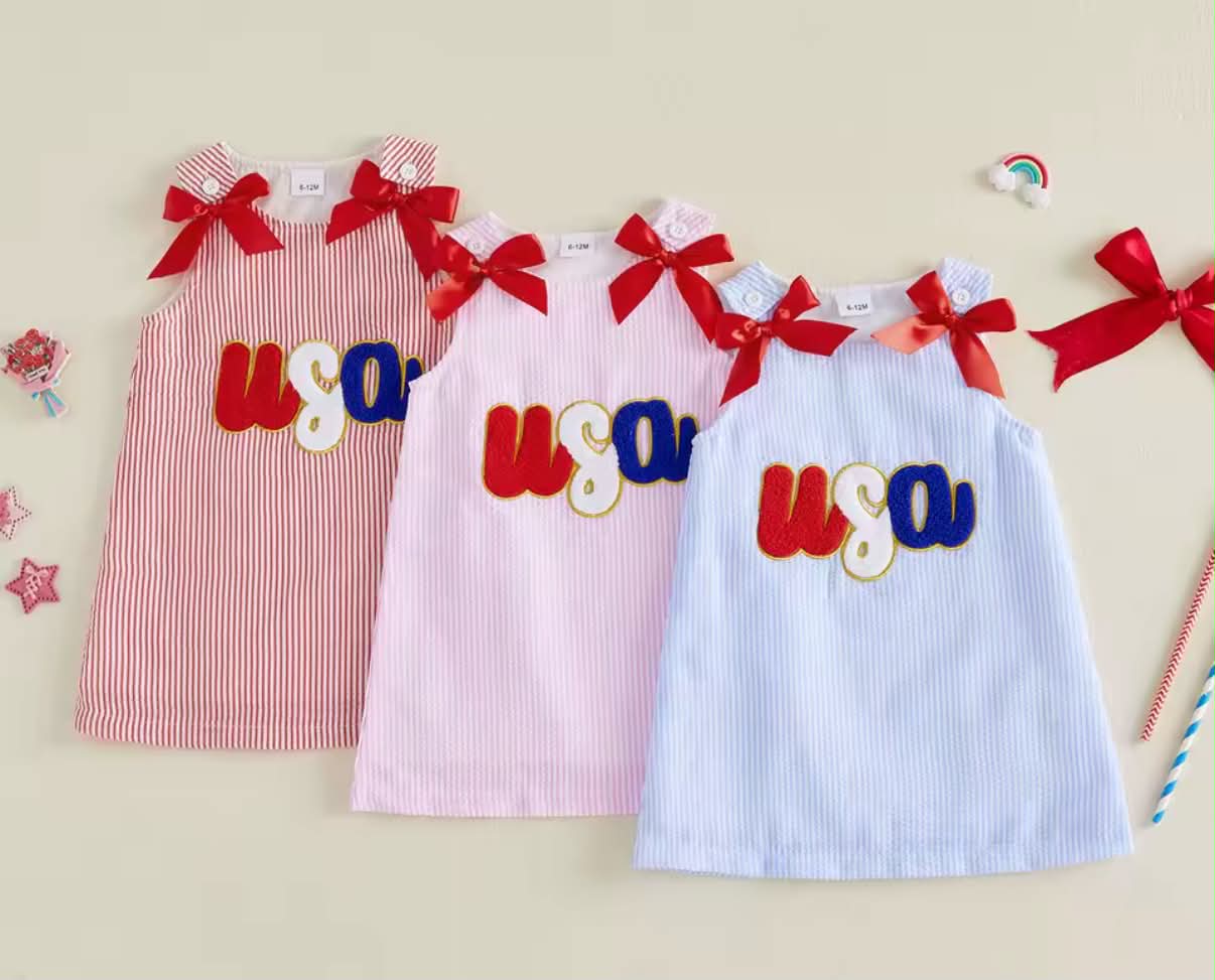 PREORDER: Bows & USA dress 5.18.26