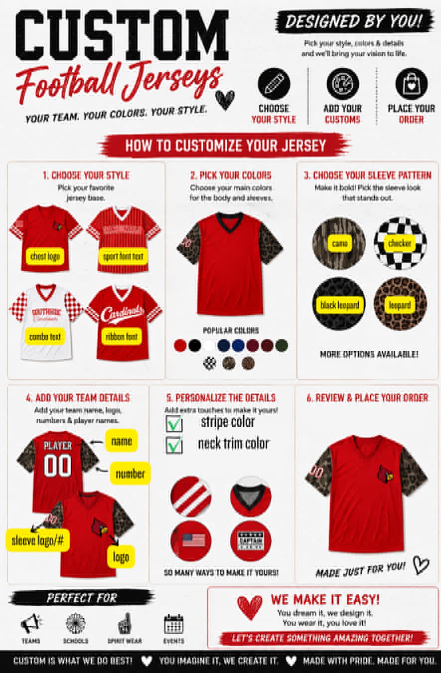 PREORDER: Custom Football Jersey (Front Logo) 7.20.26