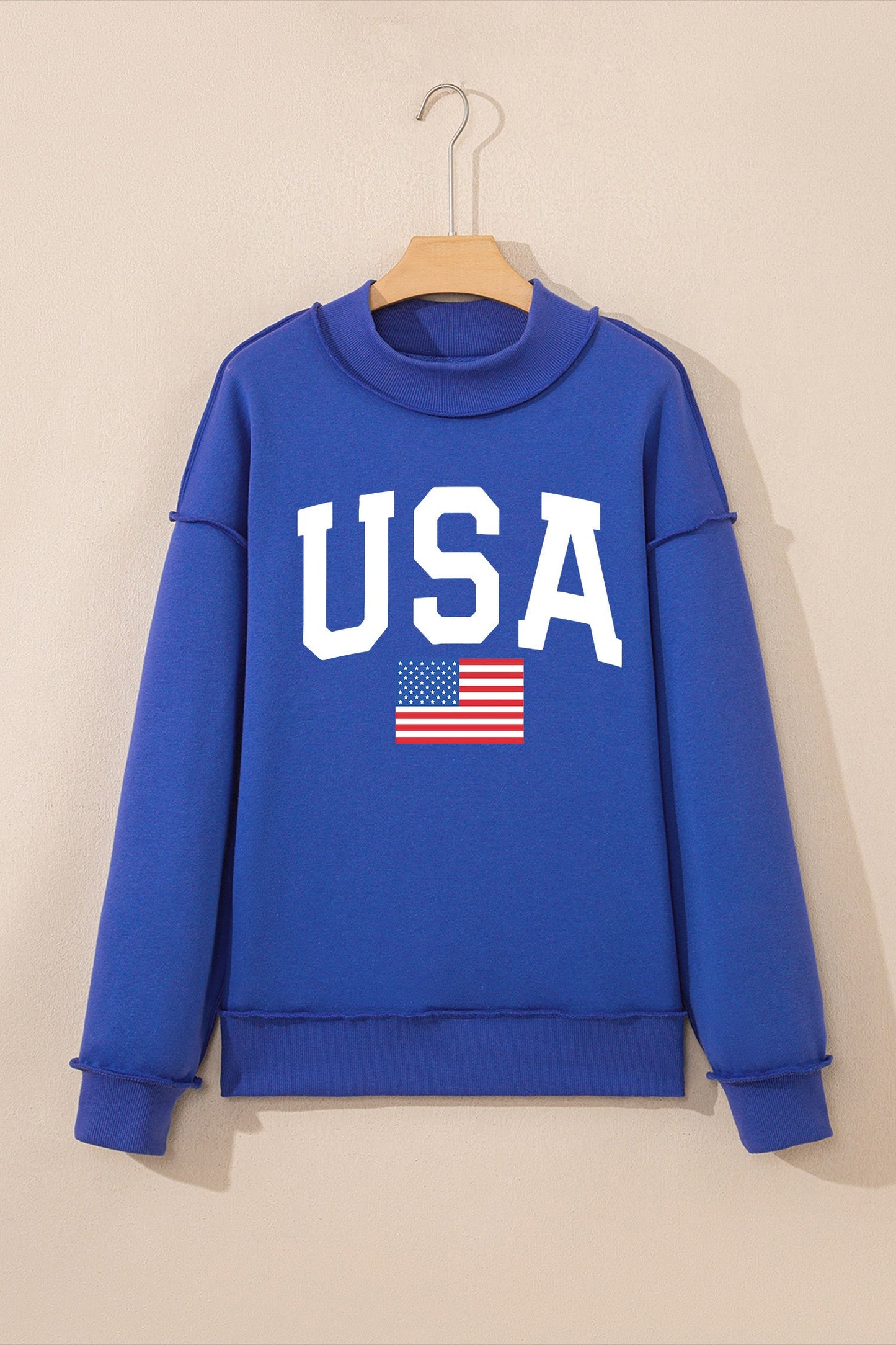 Blue Reversible America/USA Mock