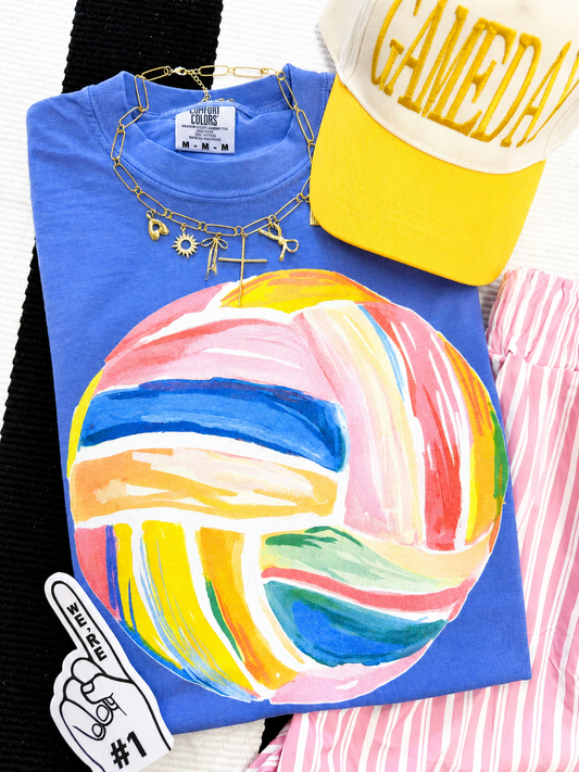 Rainbow Volleyball Tee