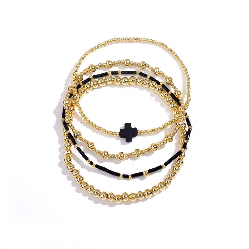 Stackable Cross Bracelet Sets RTS