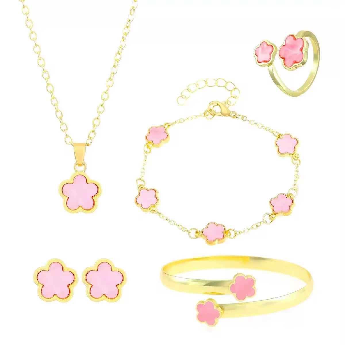 Five Clover Jewelry Set RTS