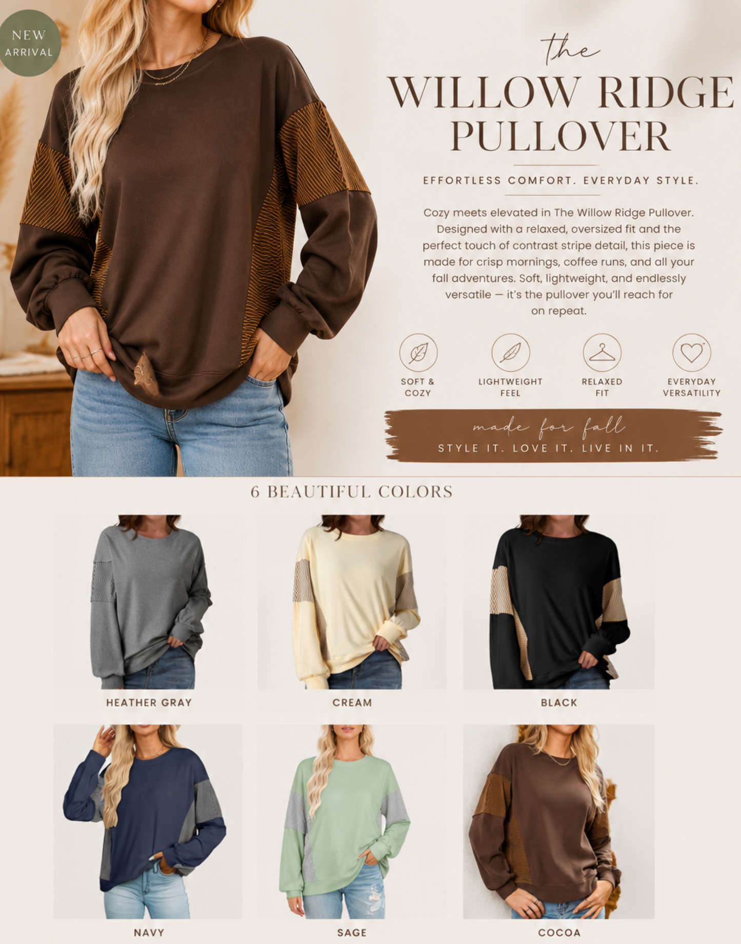 PREORDER: The Willow Ridge Pullover 7.27.26