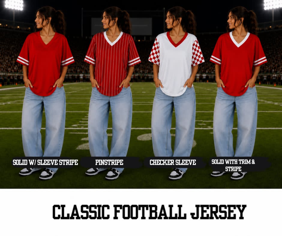 PREORDER: Custom Football Jersey (Front Logo) 7.20.26