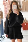 Mini Skirt Sweater Knitted Set RTS